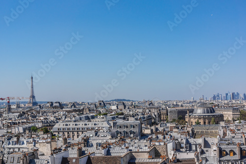 Panorama of Paris. France. View from Centre Georges Pompidou. 