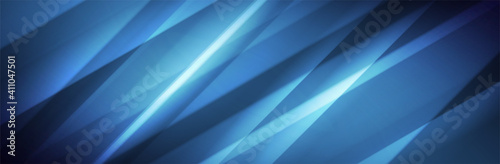 Abstract Blue background. Futuristic light backdrop. Vector illustration