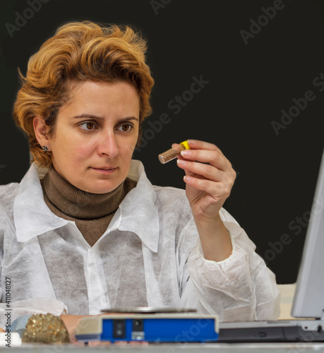 Geologist Researcher Working