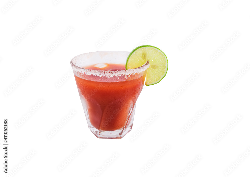 grapefruit juice with slice of lemon isolated on white background grapefruit juice with slice of lemon isolated on white background