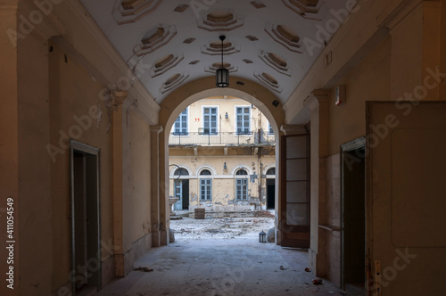 Abandoned postal bank in Budapest 