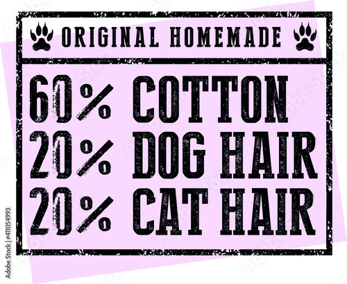 Funny type graphic design for cat and dog lovers