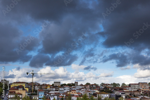 Storm over the city, Oporto, Portugal © sanchacampos