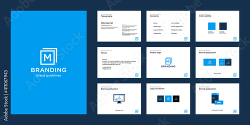 Minimalist luxury brand guide template	