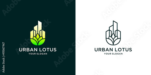 Urban lotus logo design