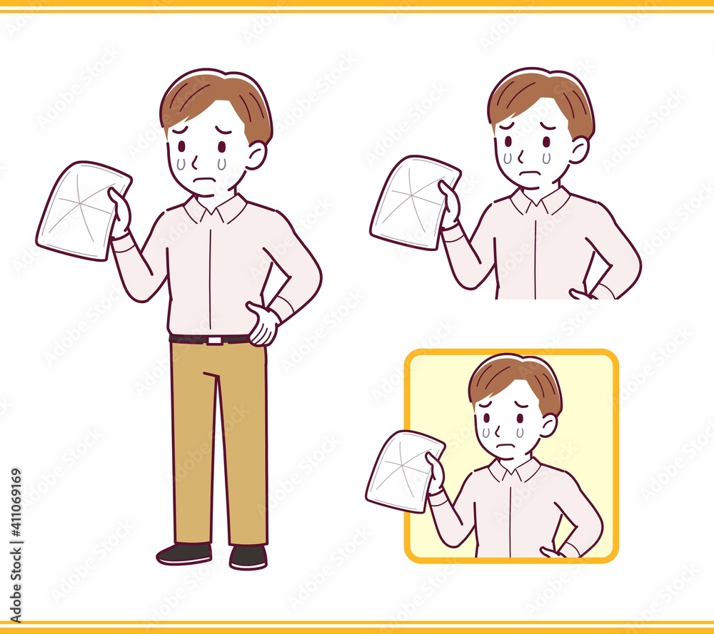 Young office worker man