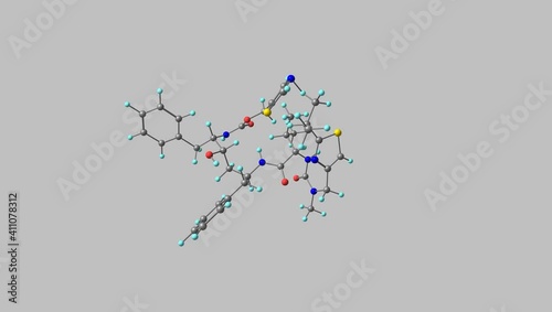 Ritonavir molecule rotating video photo