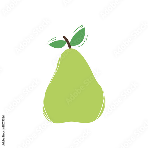 pear fruit isolated vector design