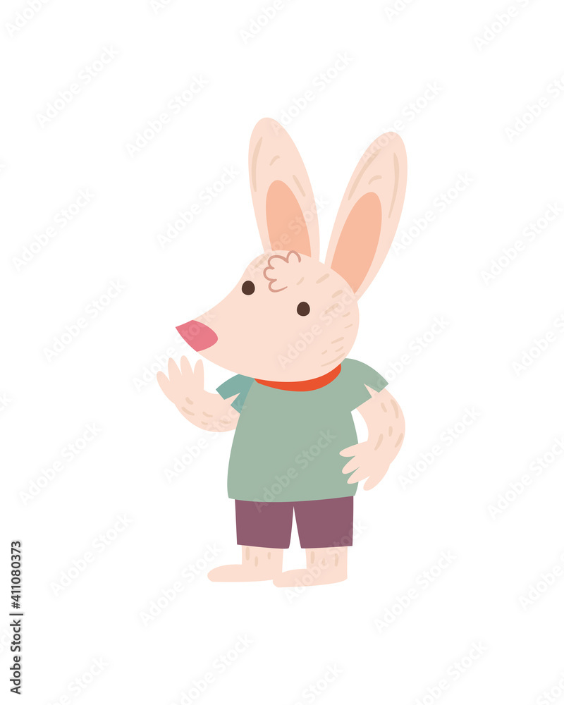 Obraz premium rabbit cartoon isolated vector design
