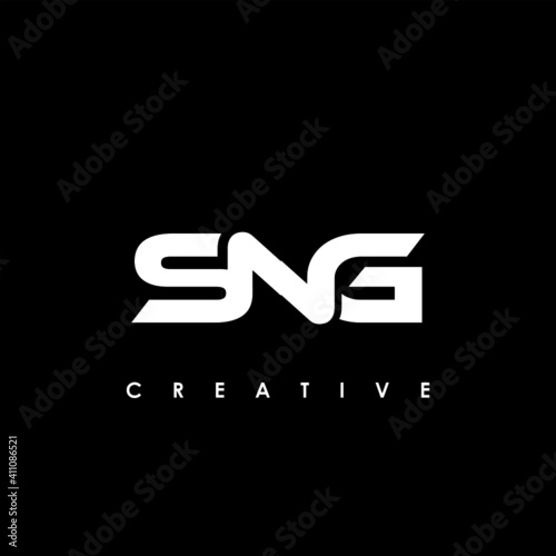 SNG Letter Initial Logo Design Template Vector Illustration photo