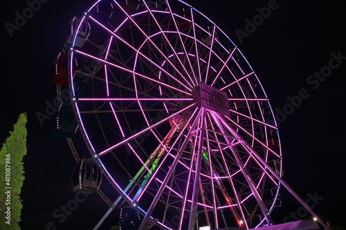 ferris wheel at night