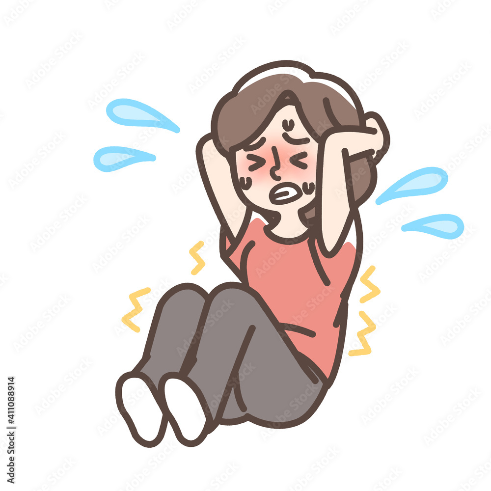 Obraz premium 腹筋女性