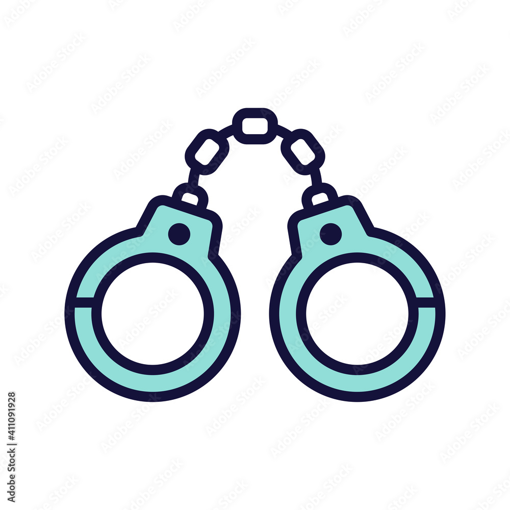handcuffs icon design vector template handcuffs icon design vector template