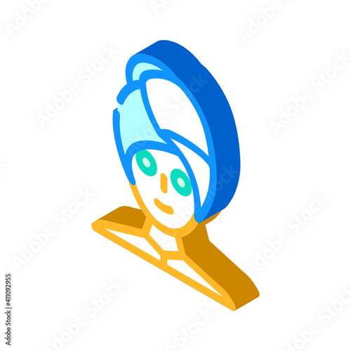 spa relax isometric icon vector illustration color