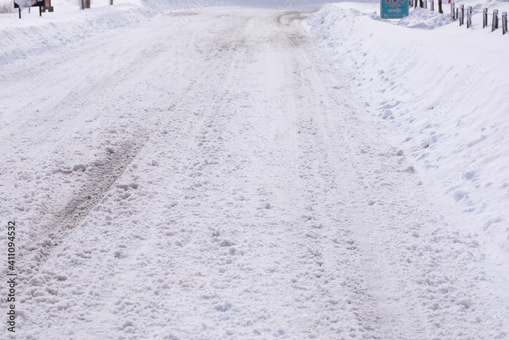 custom made wallpaper toronto digital冬の山の行き道