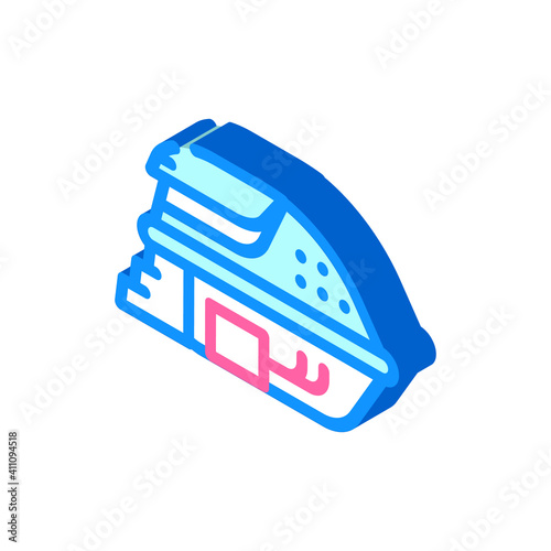 deprivation chamber, floating capsule isometric icon vector illustration