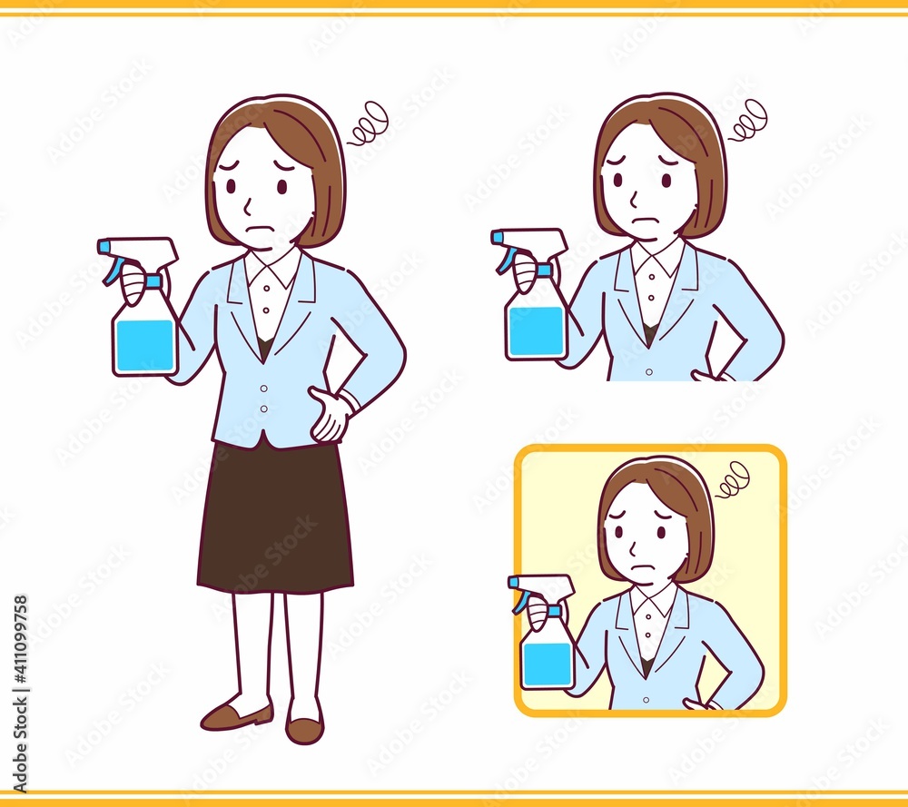 Young woman in a light blue suit Young woman in a light blue suit