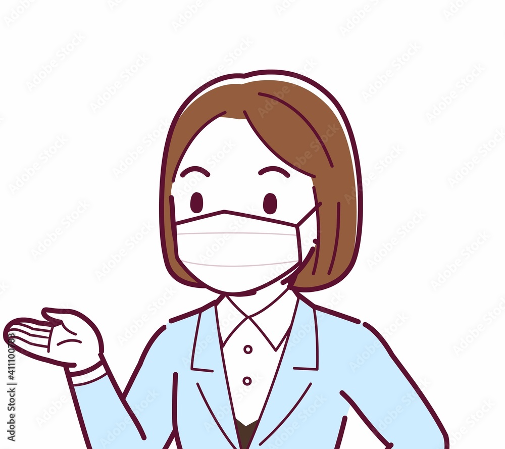 Young woman in a light blue suit Young woman in a light blue suit