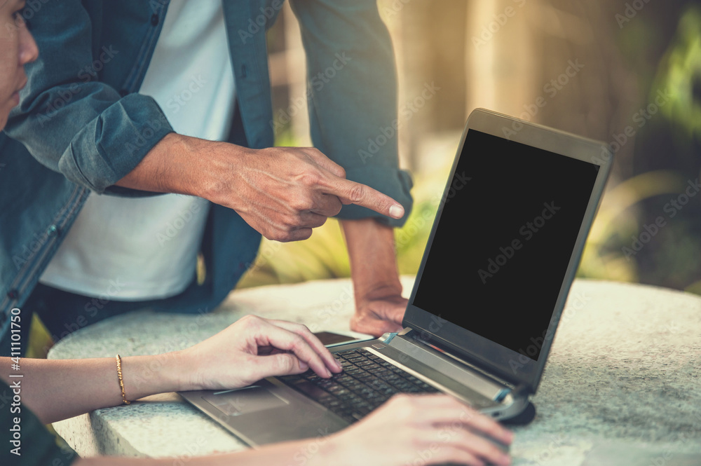 People use computer work from home People use computer work from home
