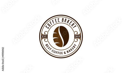 coffee bean and bakery logos that look delicious with a vintage concept