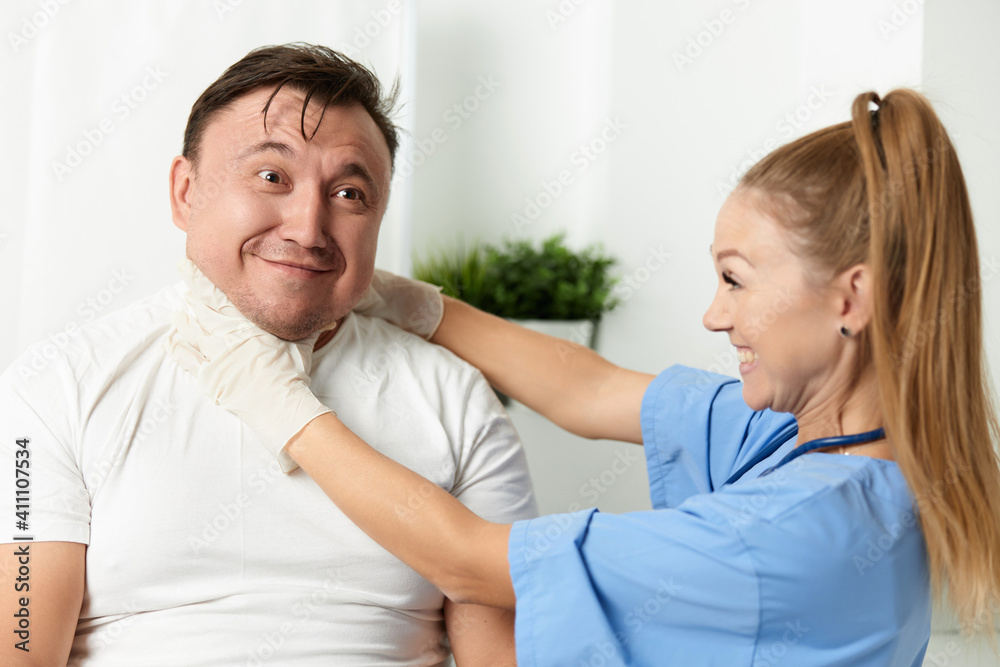 female doctor chokes patient emotions hospital health female doctor chokes patient emotions hospital health