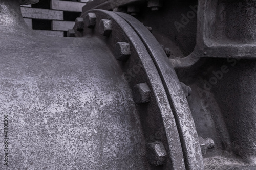Quadro su tela 鋳鉄　鋳物の部品　Large parts of old cast iron