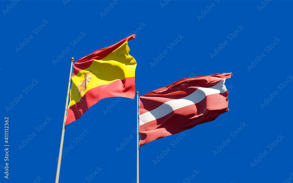Flags of Spain and Spain. Flags of Spain and Spain.