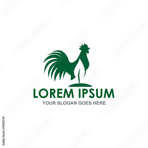 nature rooster vector , animal logo