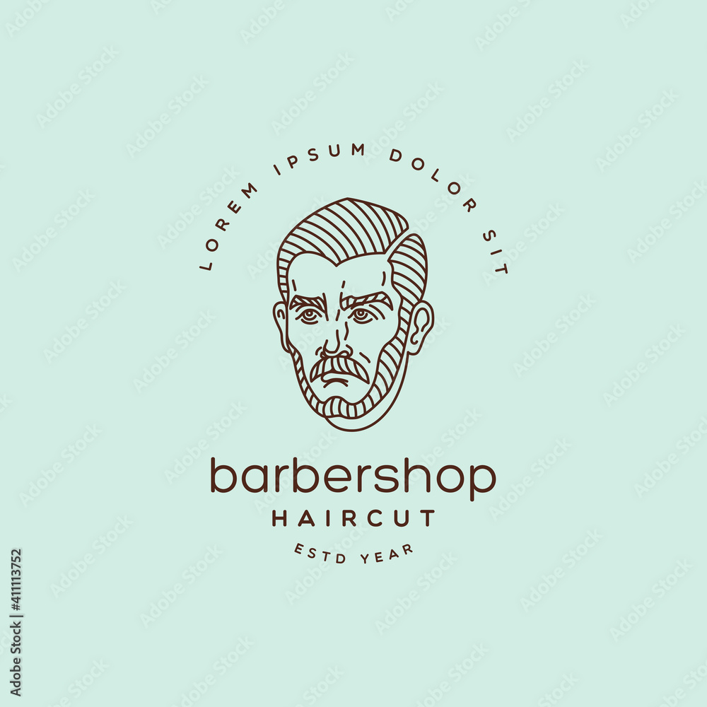 Obraz premium Barbershop logo