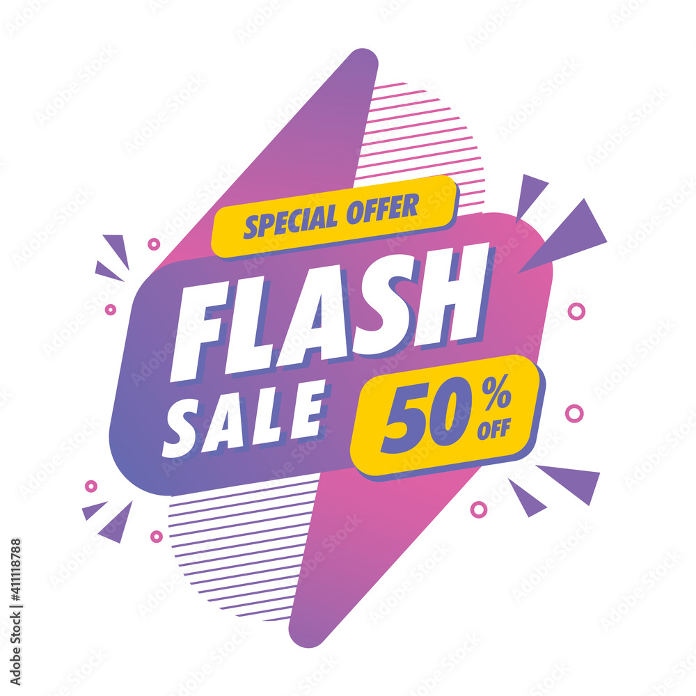 flash sale discount background template
