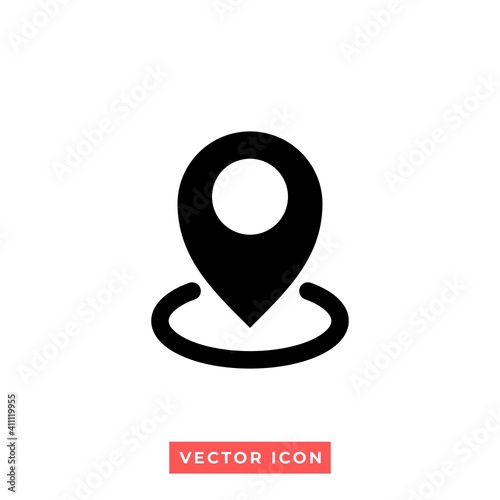 an illustration of a location icon. vector symbol.