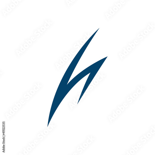 Free Download abstract textured creative Letter H initial logo design vector template - GFXLoad