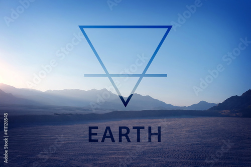 Double exposure of desert l...