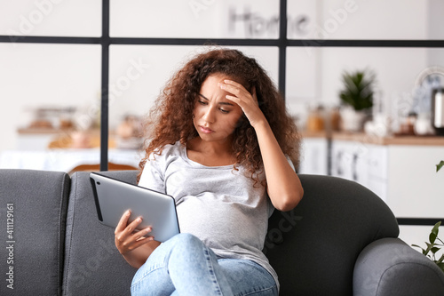 Stressed pregnant African-A...