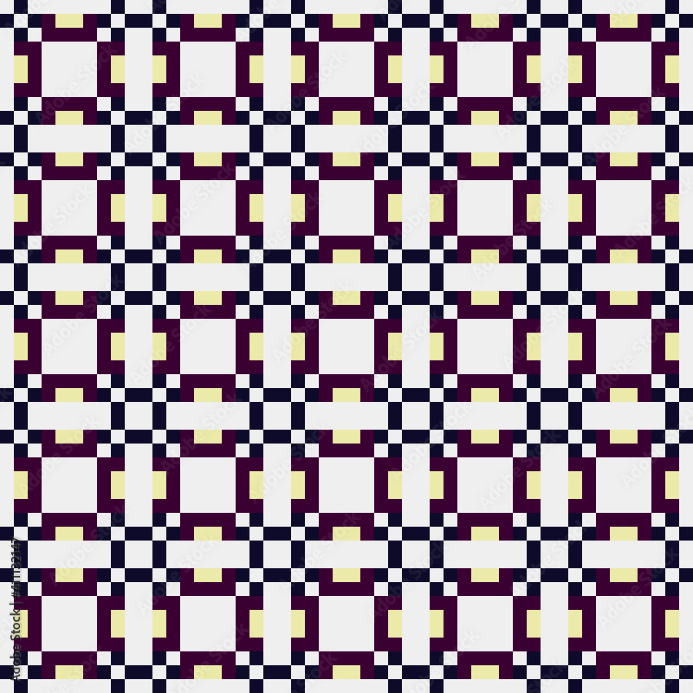 Fototapeta premium Abstract Cross Pattern generative computational art illustration