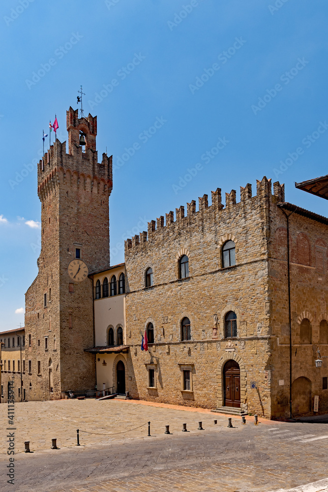 Altstadt von Arezzo in der Toskana in Italien 