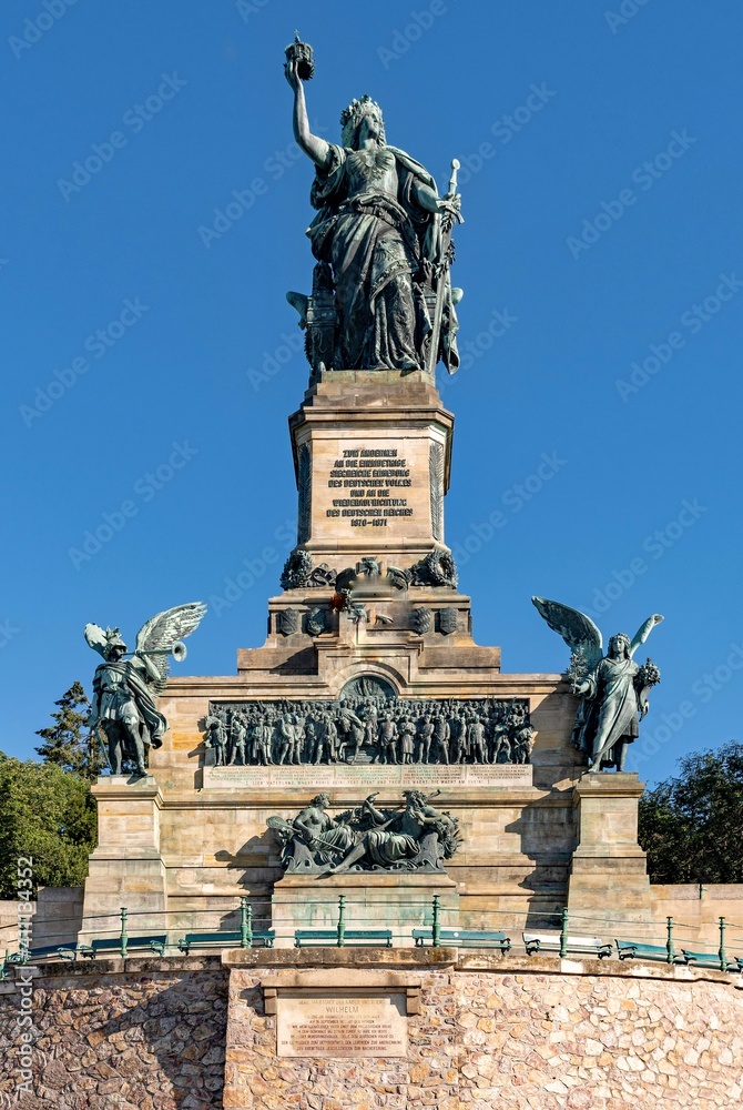 Niederwalddenkmal in Rüdesheim am Rhein in Hessen, Deutschland