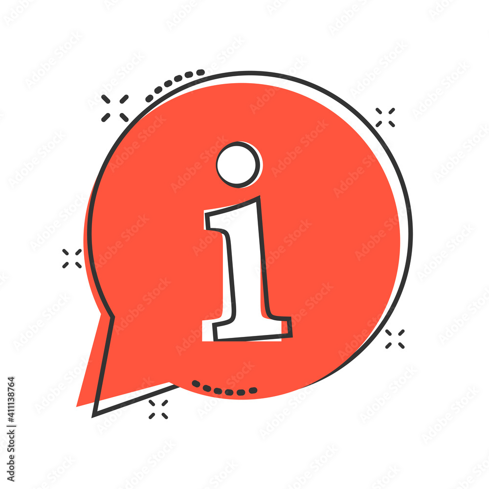 Information icon in comic style. FAQ help cartoon vector illustration on white isolated background. Helpdesk splash effect business concept. Information icon in comic style. FAQ help cartoon vector illustration on white isolated background. Helpdesk splash effect business concept.