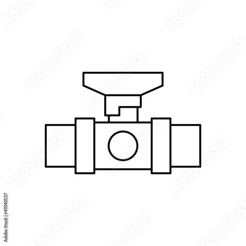 Valve icon, ball valve model