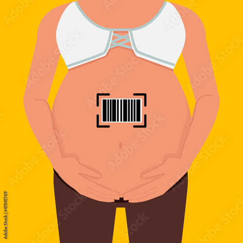surrogacy concept - vector illustration