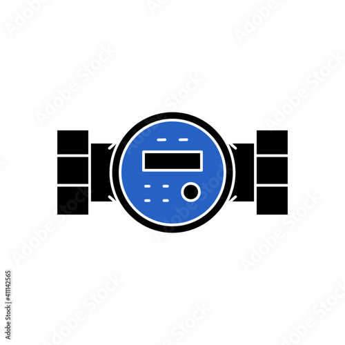 Water flow meter icon