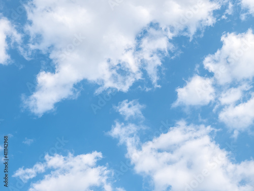 cloudscape nature and abstract background by high resolution of blue sky and white fluffy cloud the fresh ozone in morning of sunny day for graphic design