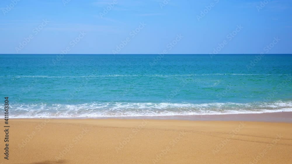 Tropical beautiful landscape of sea ocean around sand with white cloud blue sky for nature background
Tropical beautiful landscape of sea ocean around sand with white cloud blue sky for nature background