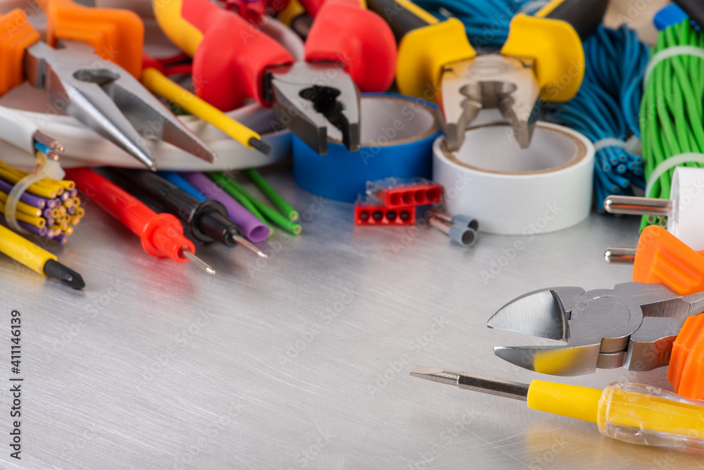 Hand Tools And Accessories Used to Electrical Installation