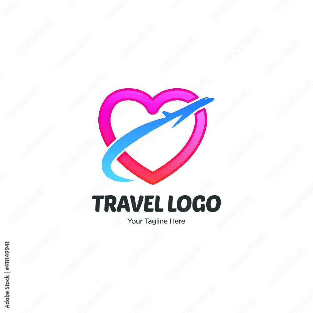 Airplane & Travel Logo. Icon & Symbol Vector Template. Airplane & Travel Logo. Icon & Symbol Vector Template.