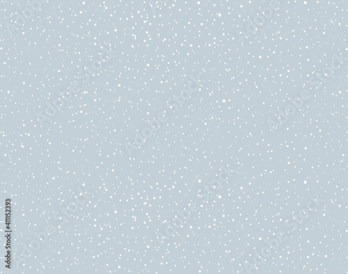 Snow fall. Vector drawing pattern