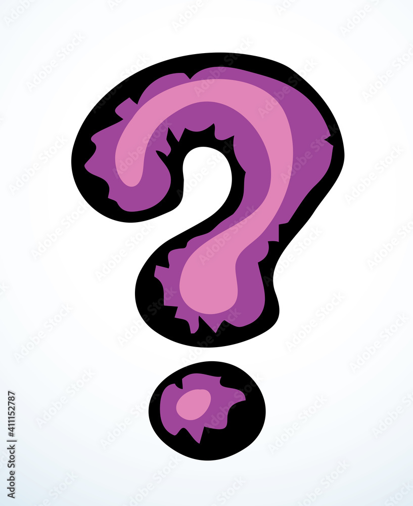 Question mark. Vector drawing icon Question mark. Vector drawing icon