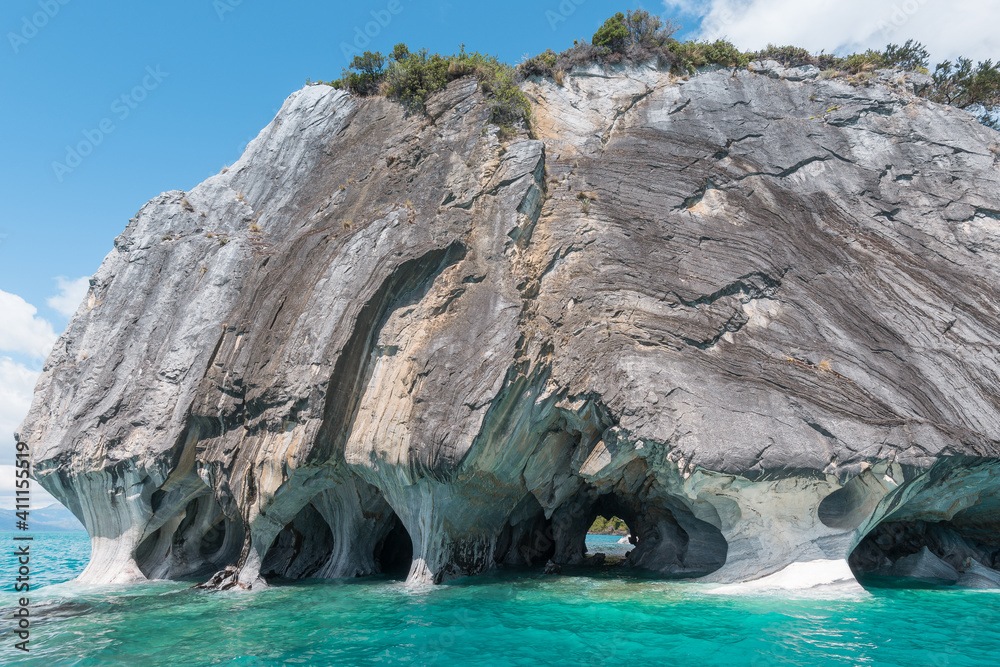 Marble Cathedral of lake General Carrera, Chilean Patagonia