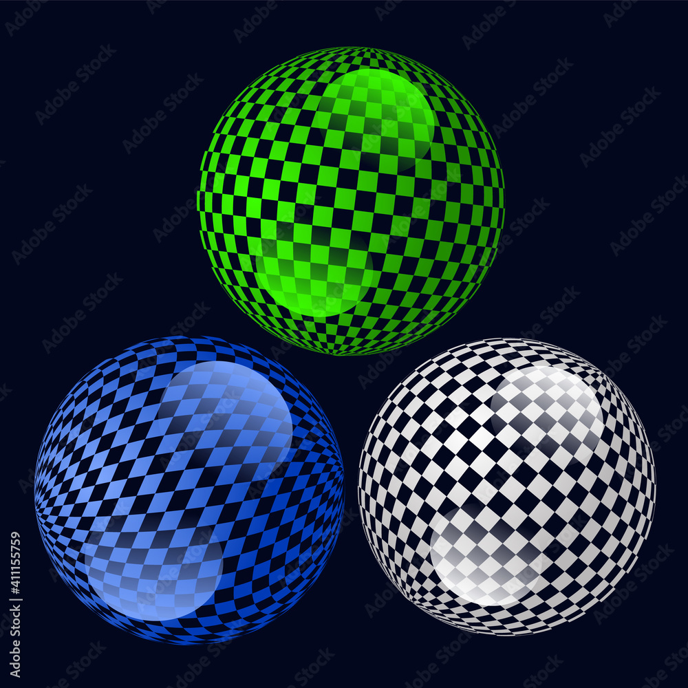 Sphere Background animation on black background