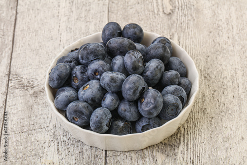 Ripe sweet tasty blueberries heap